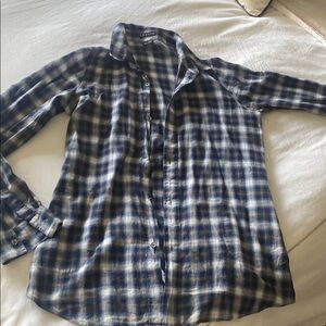 Men's Blue Plaid Shirt